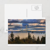 Mackinac Bridge 1060 Postkarte (Vorne/Hinten)