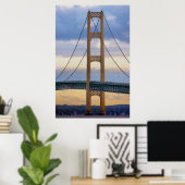 Mackinac Bridge #1083 Poster (Heimbüro)