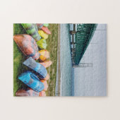 Mackinac Bridge and Canoes Jigsaw Puzzle (Horizontal)