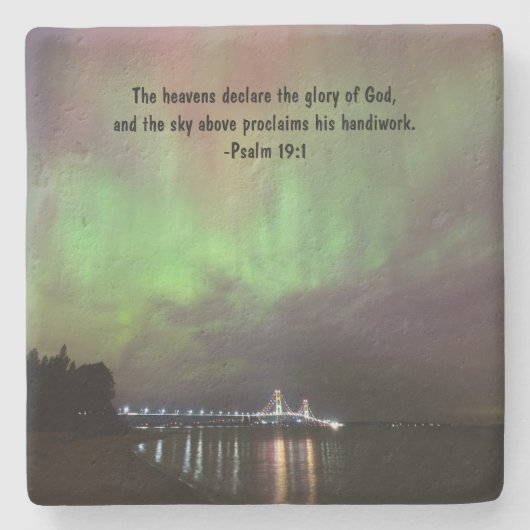 Mackinac Bridge Aurora Untersetzer (Vorderseite)