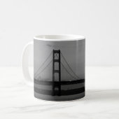Mackinac Bridge bei der Abendkaffee-Tasse Kaffeetasse (Vorderseite Links)