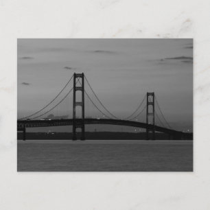 Mackinac Bridge bei der Abendkraut Postkarte