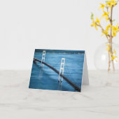 Mackinac Bridge Blank Card Karte (Gelbe Blume)