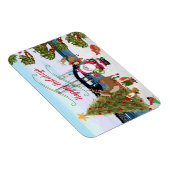 Mackinac Bridge Christmas Magnet (Rechte Seite)