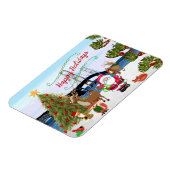 Mackinac Bridge Christmas Magnet (Linke Seite)