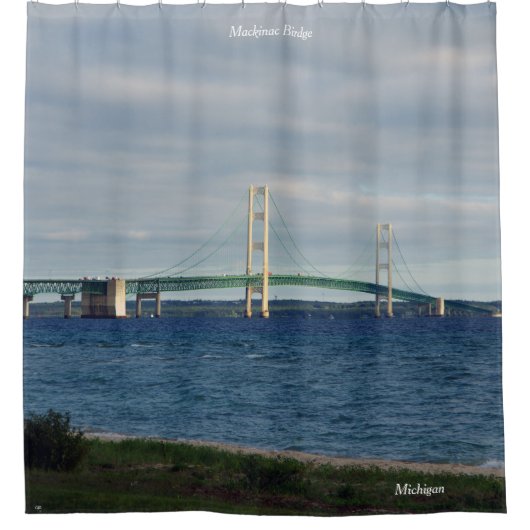 Mackinac Bridge Duschvorhang (Vorderseite)
