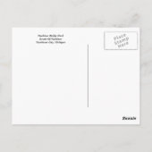 Mackinac Bridge Dusk Postkarte (Rückseite)