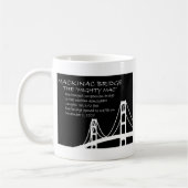 Mackinac Bridge Fakten Kaffeetasse (Links)