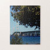 Mackinac Bridge Foto Puzzle (Vertikal)