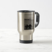 Mackinac Bridge Grayscale anzeigen Reisebecher (VorderseiteRechts)