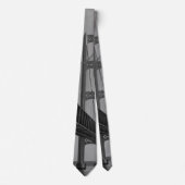 Mackinac Bridge Grayscale Neck Tie Krawatte (Vorderseite)
