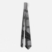 Mackinac Bridge Grayscale Neck Tie Krawatte (Rückseite)