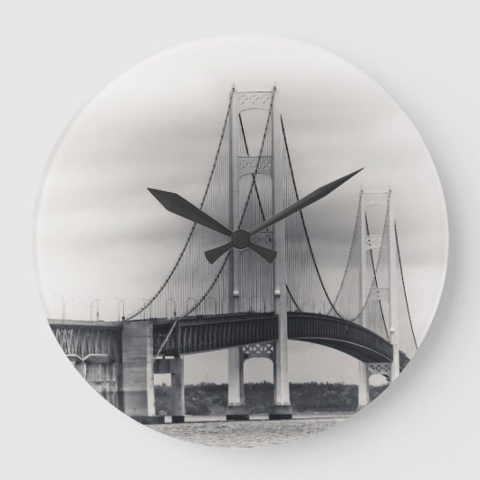 Mackinac Bridge Große Wanduhr (Vorderseite)