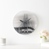 Mackinac Bridge Große Wanduhr (Zuhause)