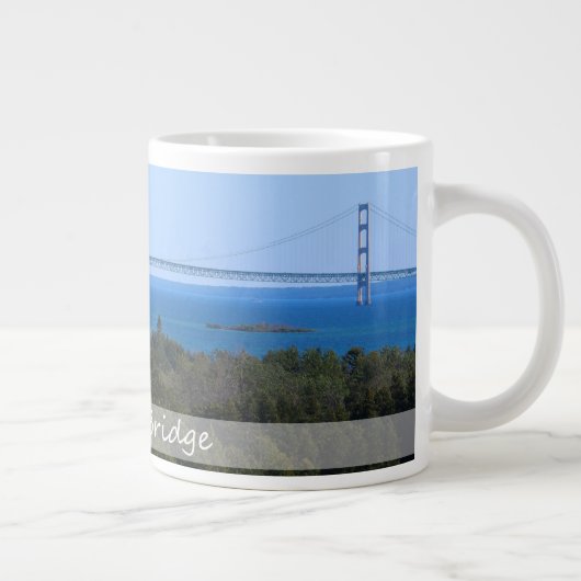 Mackinac Bridge Jumbo-Tasse (Rechts)