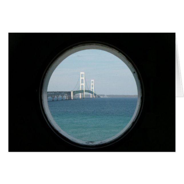Mackinac Bridge-Karte (Vorderseite (Horizontal))