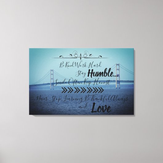 Mackinac Bridge Leinwanddruck (Vorderseite)