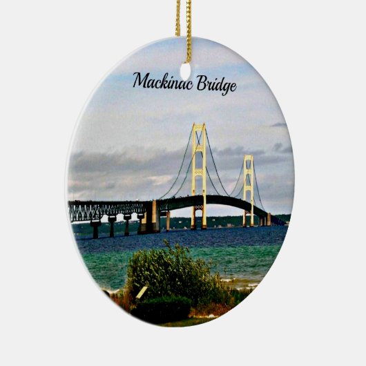 Mackinac Bridge, Mackinac Island Keramik Ornament (Rechts)