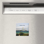 Mackinac Bridge, Mackinac Island Magnet (In Situ (Geschirrspüler))