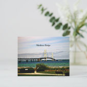 Mackinac Bridge, Mackinac Island Postkarte (Stehend Vorderseite)