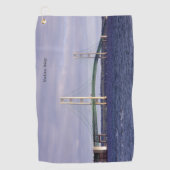 Mackinac Bridge Mackinaw City Golf Handtuch (Vorderseite)