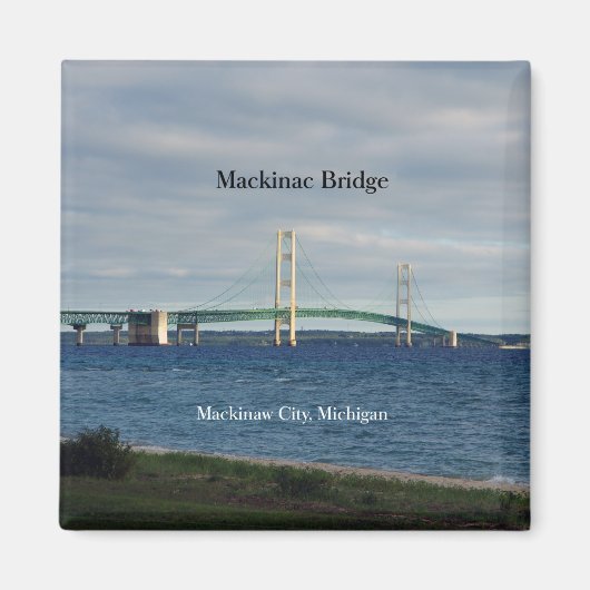 Mackinac Bridge Mackinaw City Magnete Magnet (Vorne)
