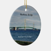 Mackinac Bridge Mackinaw City-Ornament Keramik Ornament (Rechts)