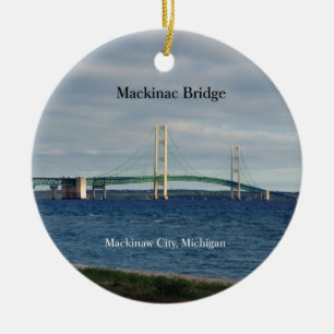 Mackinac Bridge Mackinaw City-Ornament Keramik Ornament