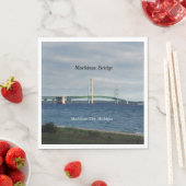 Mackinac Bridge Mackinaw City Papierservietten (Beispiel)