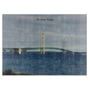 Mackinac Bridge Mackinaw City Schneidebrett