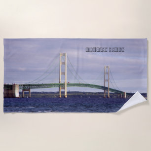 Mackinac Bridge Mackinaw City Strandtuch