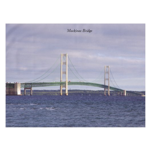 Mackinac Bridge Mackinaw City Tischdecken (Vorderseite (Horizontal))