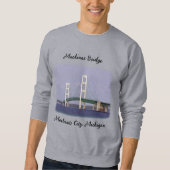 Mackinac Bridge Mackinaw Shirt v2 schwarze Schrift (Vorderseite)