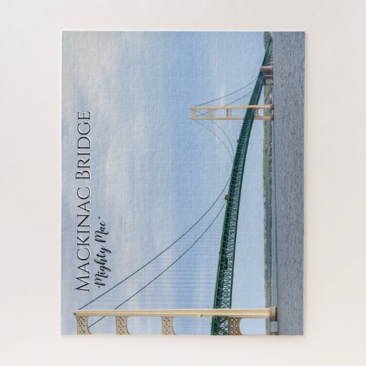 Mackinac Bridge MI, der Mighty Mac Puzzle (Vertikal)