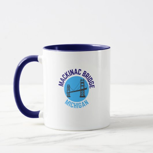 Mackinac Bridge Michigan Heimat Kaffee Tasse (Links)