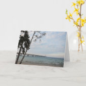 Mackinac Bridge, Michigan Karte (Gelbe Blume)