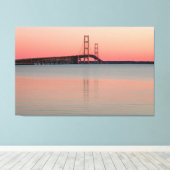 Mackinac Bridge, Michigan Leinwanddruck (Insitu (Holzboden))