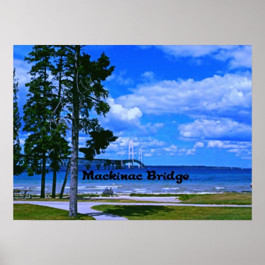 Mackinac Bridge Michigan Poster (Vorne)