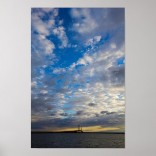 Mackinac Bridge, Michigan Poster