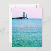 Mackinac Bridge - Michigan - Postkarte (Vorne/Hinten)