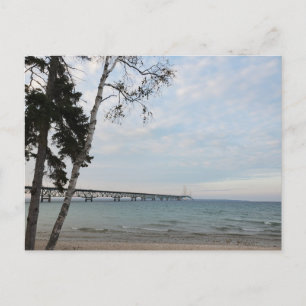 Mackinac Bridge, Michigan Postkarte