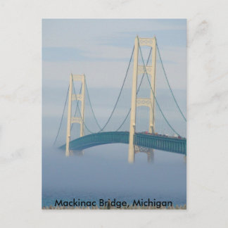 Mackinac Bridge, Michigan Postkarte