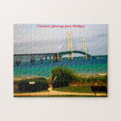 Mackinac Bridge Michigan. Puzzle (Horizontal)