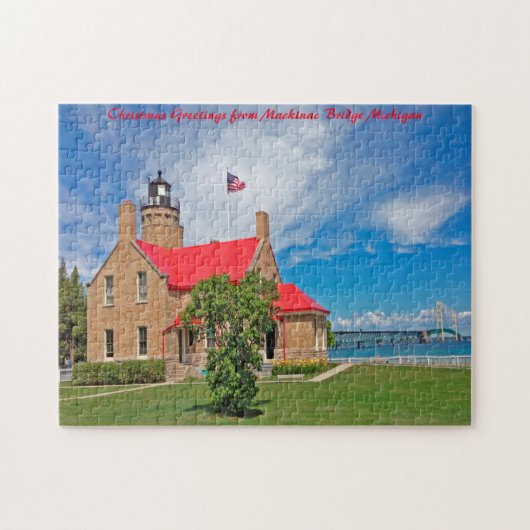 Mackinac Bridge Michigan. Puzzle (Horizontal)