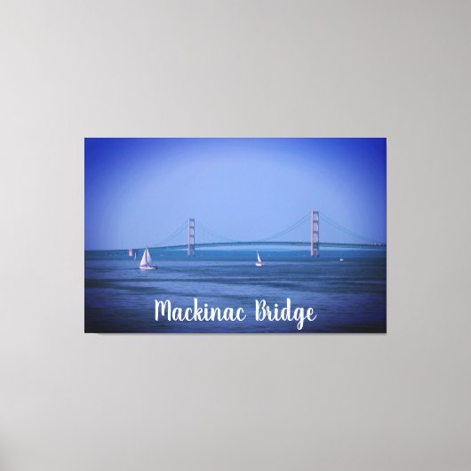 Mackinac Bridge Michigan USA Leinwanddruck (Vorderseite)