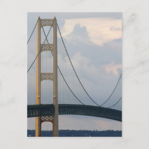 Mackinac Bridge, Michigan, USA Postkarte