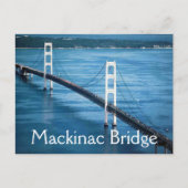 Mackinac Bridge, Mighty Mac, Michigan Postcard Postkarte (Vorderseite)