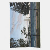 Mackinac Bridge mit Baumküchentuch Geschirrtuch (Vertikal)