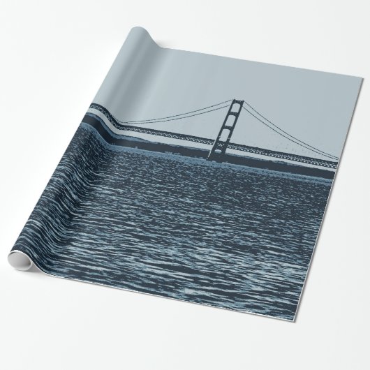 Mackinac Bridge Obere Halbinsel Michigan Geschenkpapier (Ungerollt)
