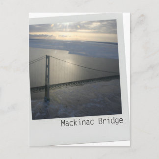 Mackinac Bridge Obere Halbinsel Michigan Postkarte